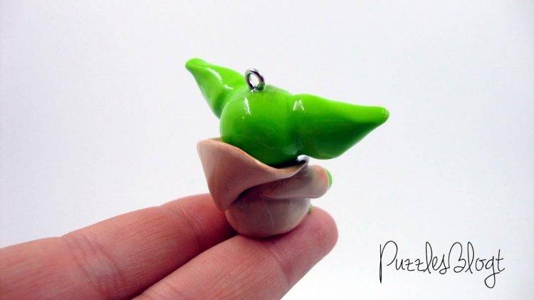 Polymer clay Charm YODA