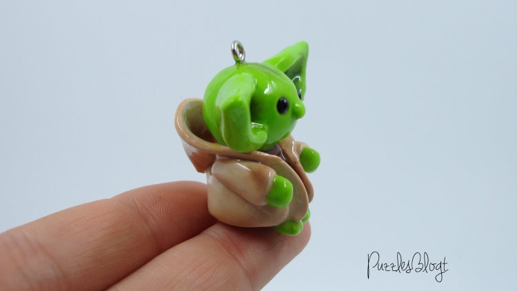 Polymer clay Charm YODA