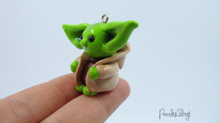 Polymer clay Charm YODA